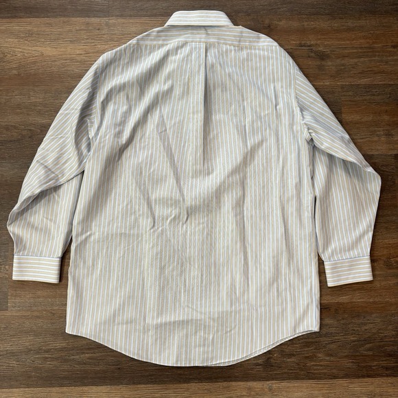 Brooks Brothers Madison Button Up Shirt Striped Classic Men's Sz 16-32 Multicolo - Picture 6 of 7